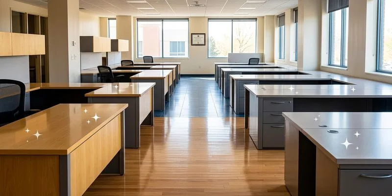 Clean organized Salisbury Maryland business office after professional commercial cleaning service